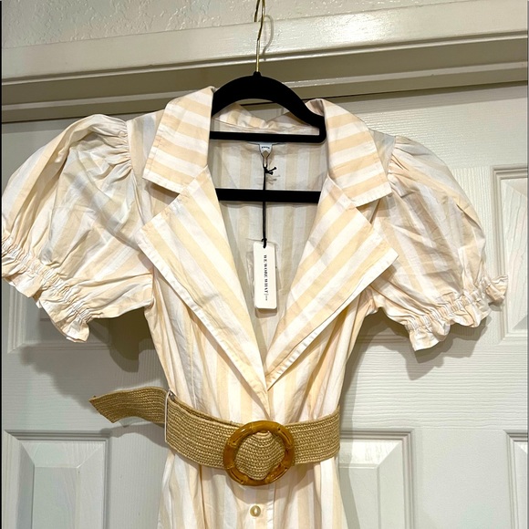 NEW WEWOREWHAT MACRO STRIPED BELLA MAXI DRESS - Picture 4 of 14